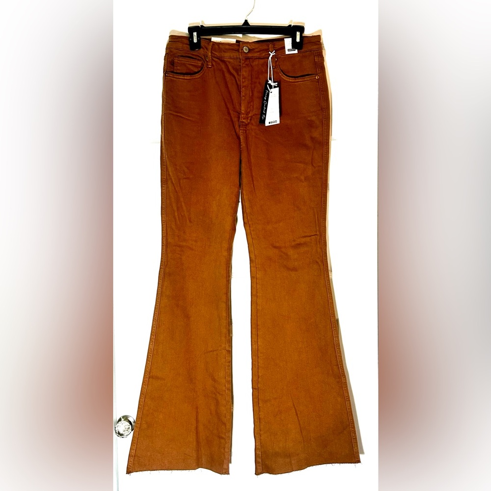 Judy Blue Women's Flare Jeans in Rust